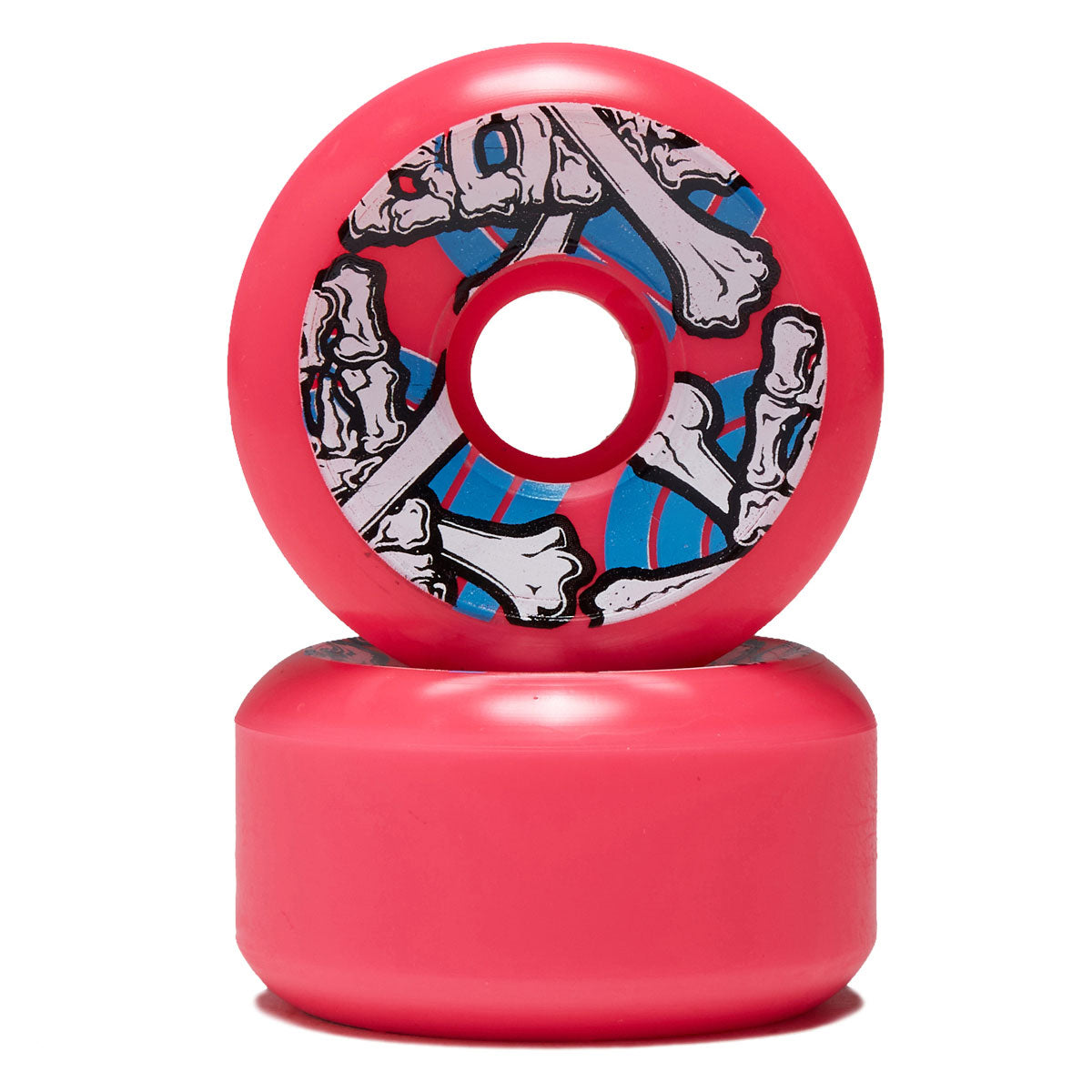 Powell-Peralta OG Cross Bones 97a Skateboard Wheels - Pink - 64mm image 2