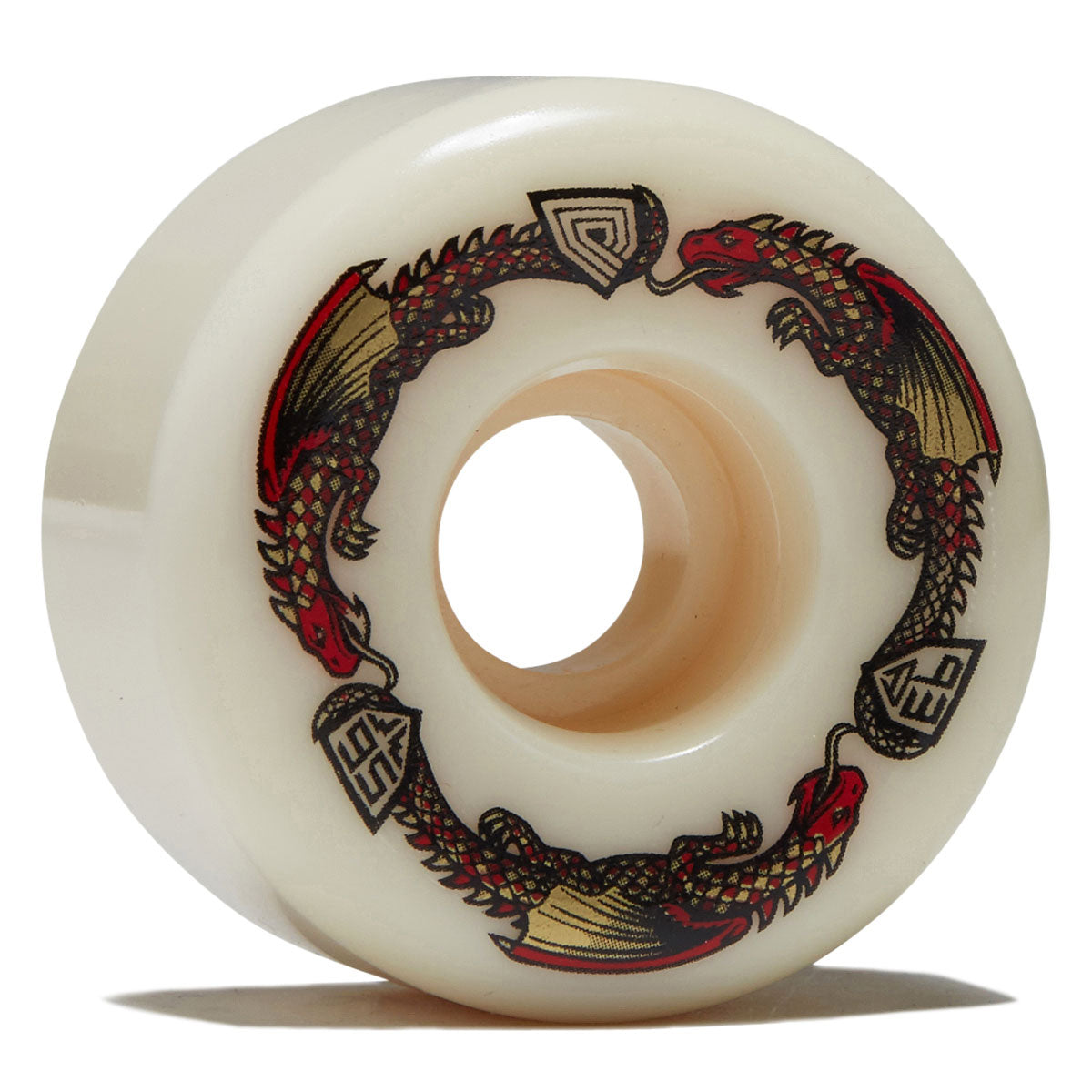 Powell-Peralta Dragon Formula Dragons 93a V7 Skateboard Wheels - Off White - 56mm image 1