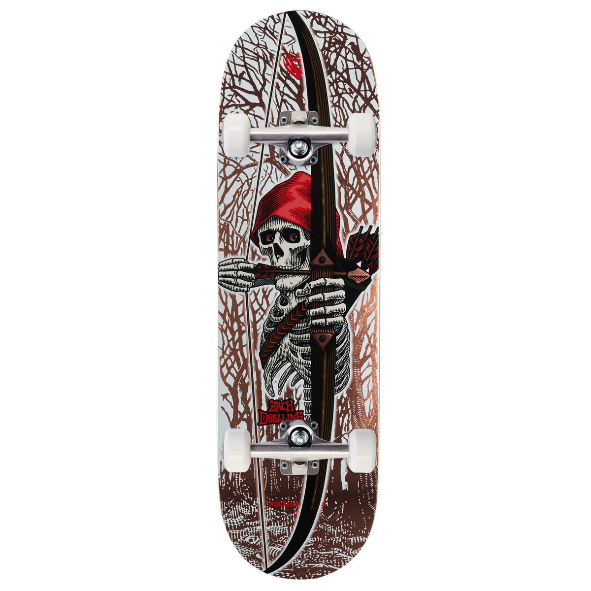 Powell-Peralta Flight Zach Doelling Archer K26 Skateboard Complete - Gold Foil - 8.75
