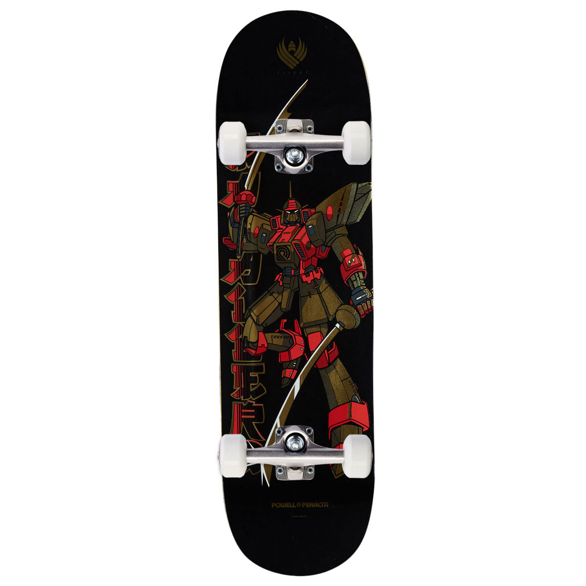 Powell-Peralta Flight Steve Caballero Gundam K26 Skateboard Complete - Black/Gold Foil - 8.50