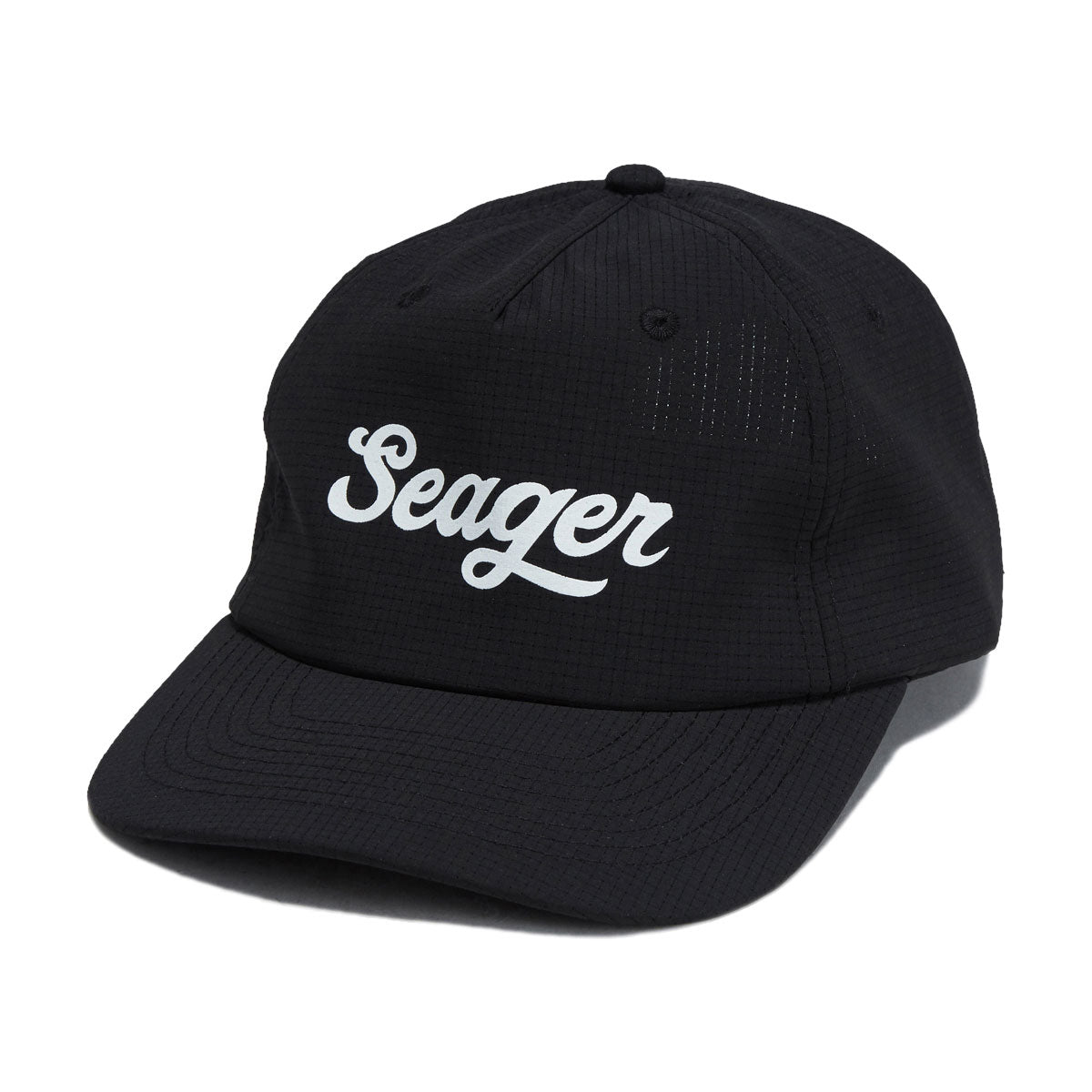 Seager Uphill Tech Strapback Hat - Black image 1