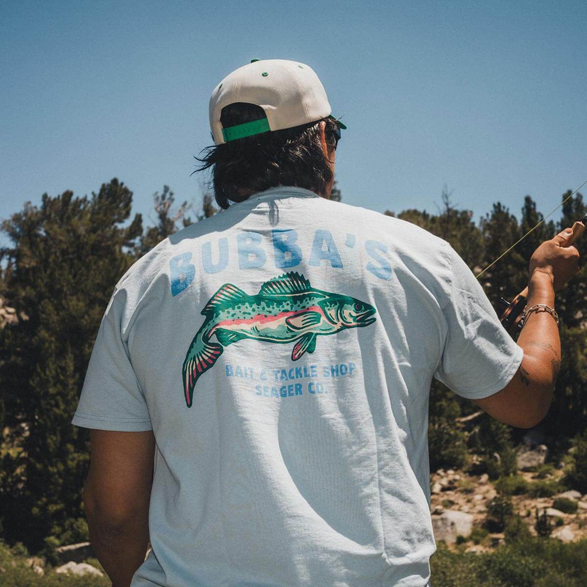 Seager Bubbas T-Shirt - Sky Blue image 4