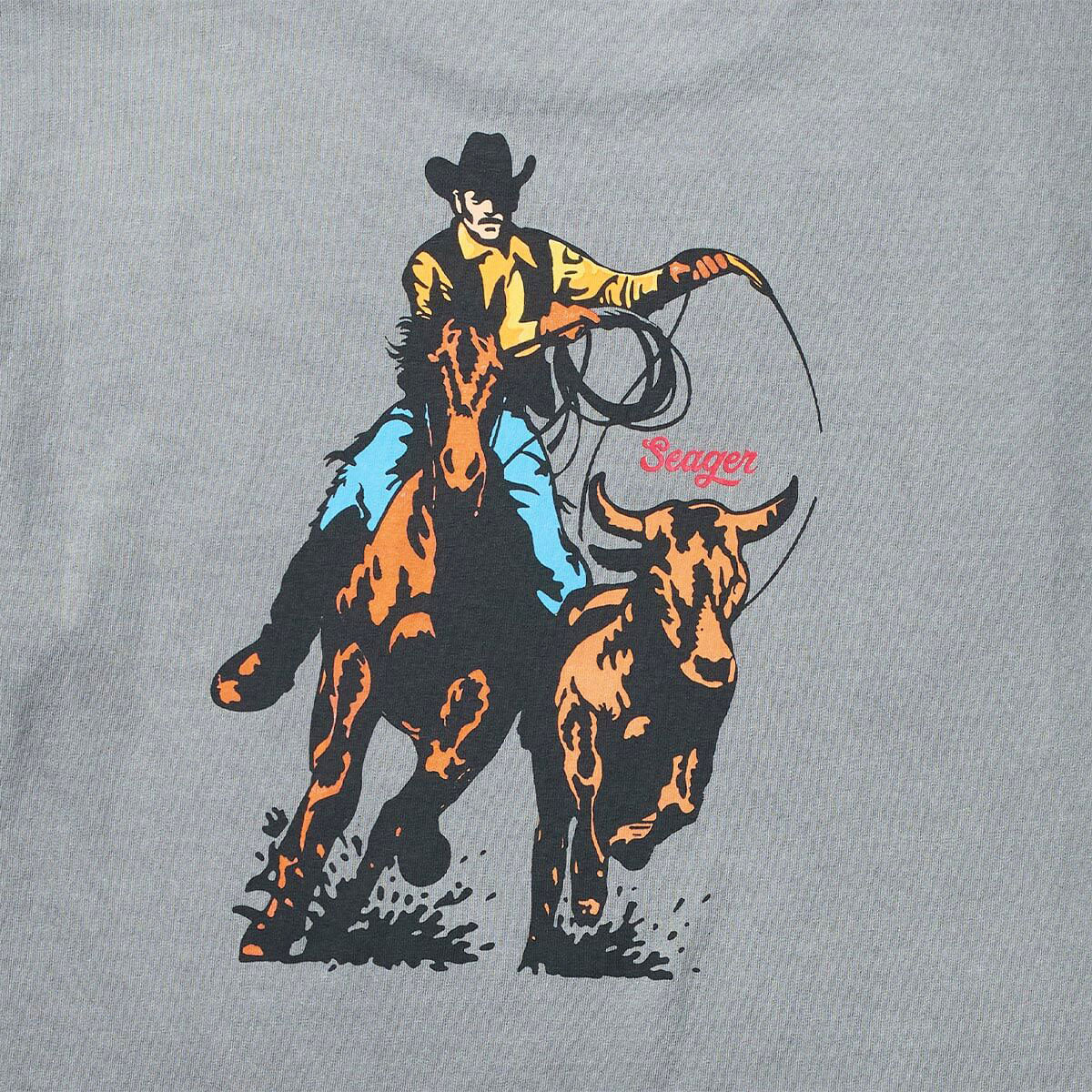 Seager Premium Rodeo Series T-Shirt - Pigment Grey image 3