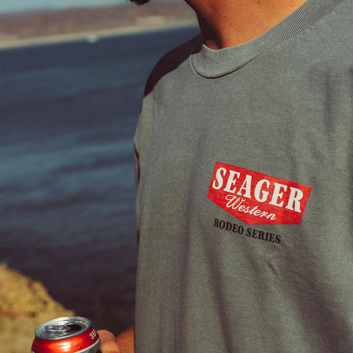 Seager Premium Rodeo Series T-Shirt - Pigment Grey image 4