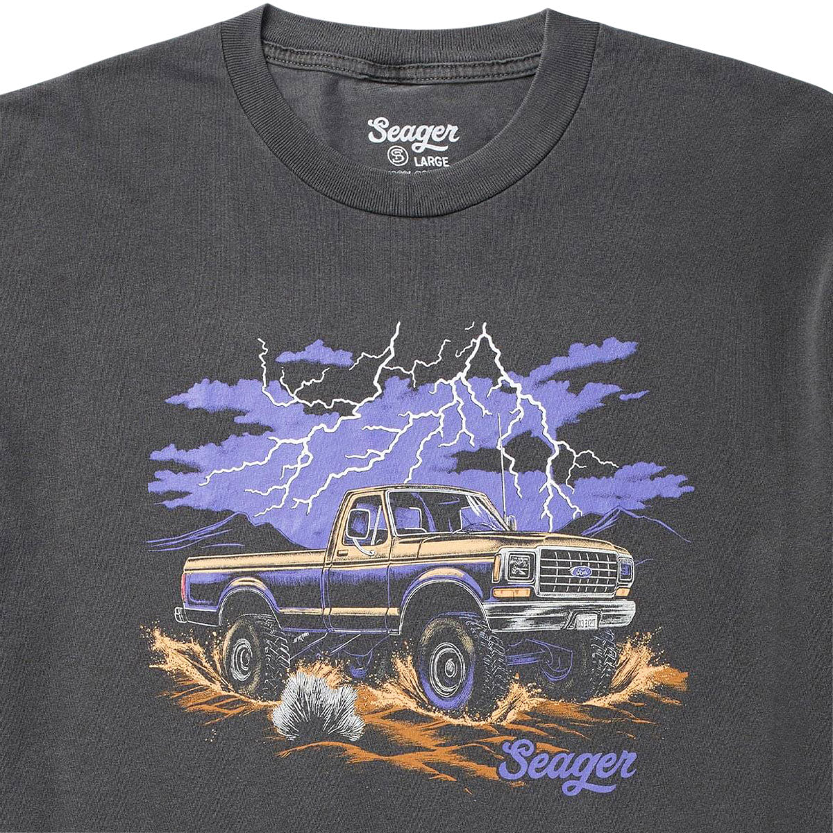 Seager Premium Mud Romp T-Shirt - Pigment Black image 2