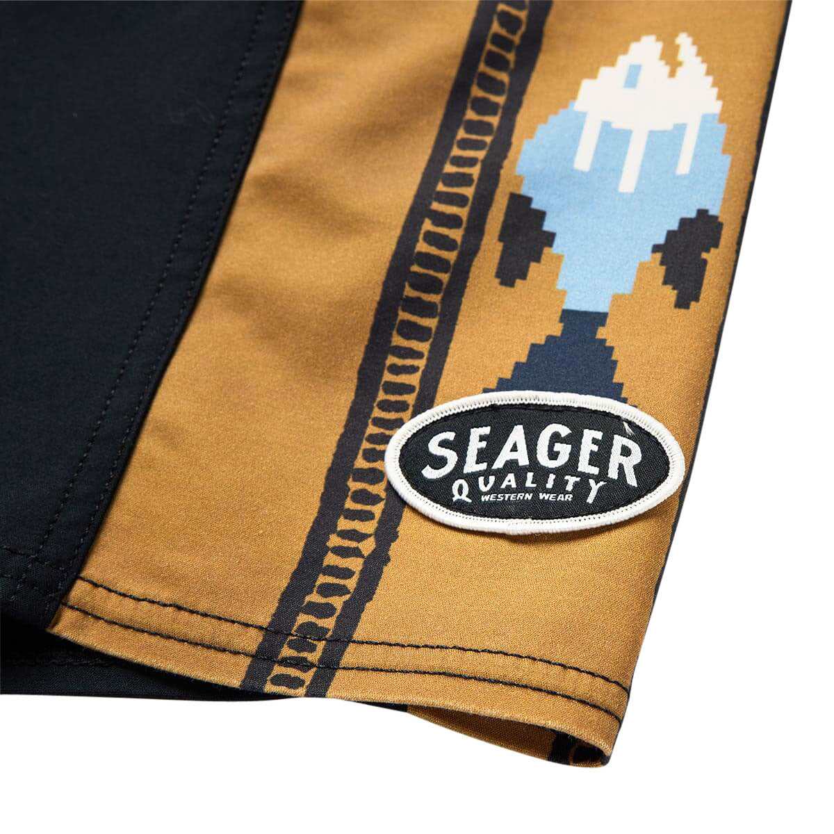 Seager Capo Panel Boardshorts - Upstream Black image 4