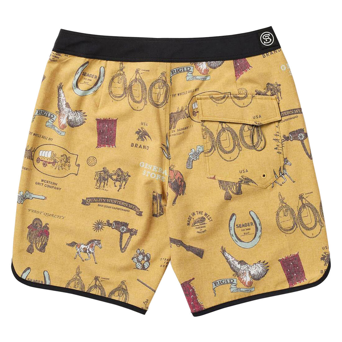 Seager Micro Dose Scallop Boardshorts - Bronze image 2