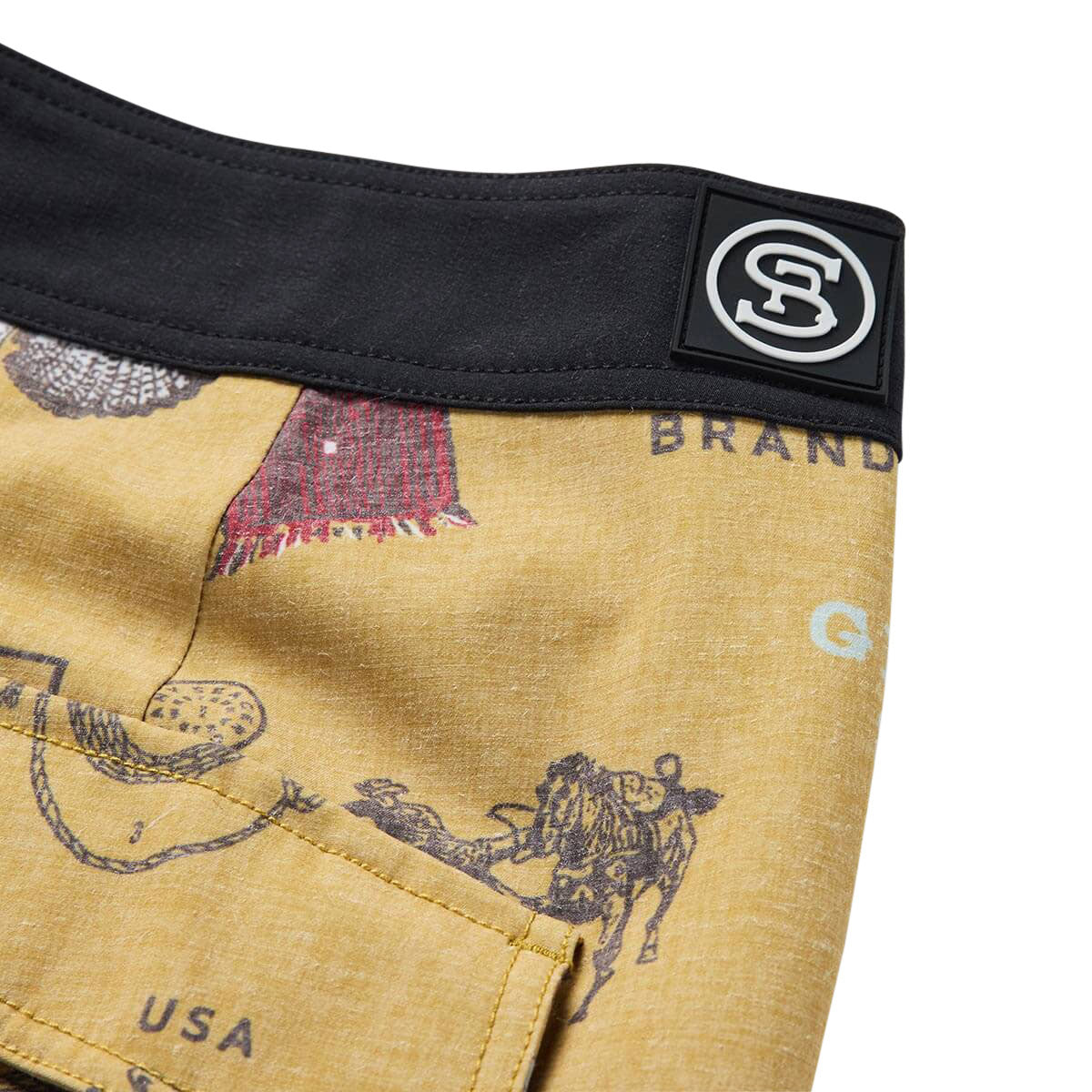 Seager Micro Dose Scallop Boardshorts - Bronze image 5