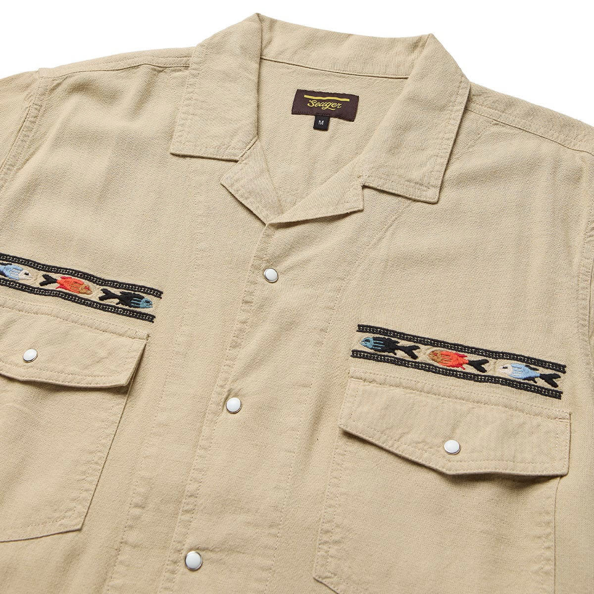 Seager Whippersnapper Embroidered Shirt - Dry Hay image 3