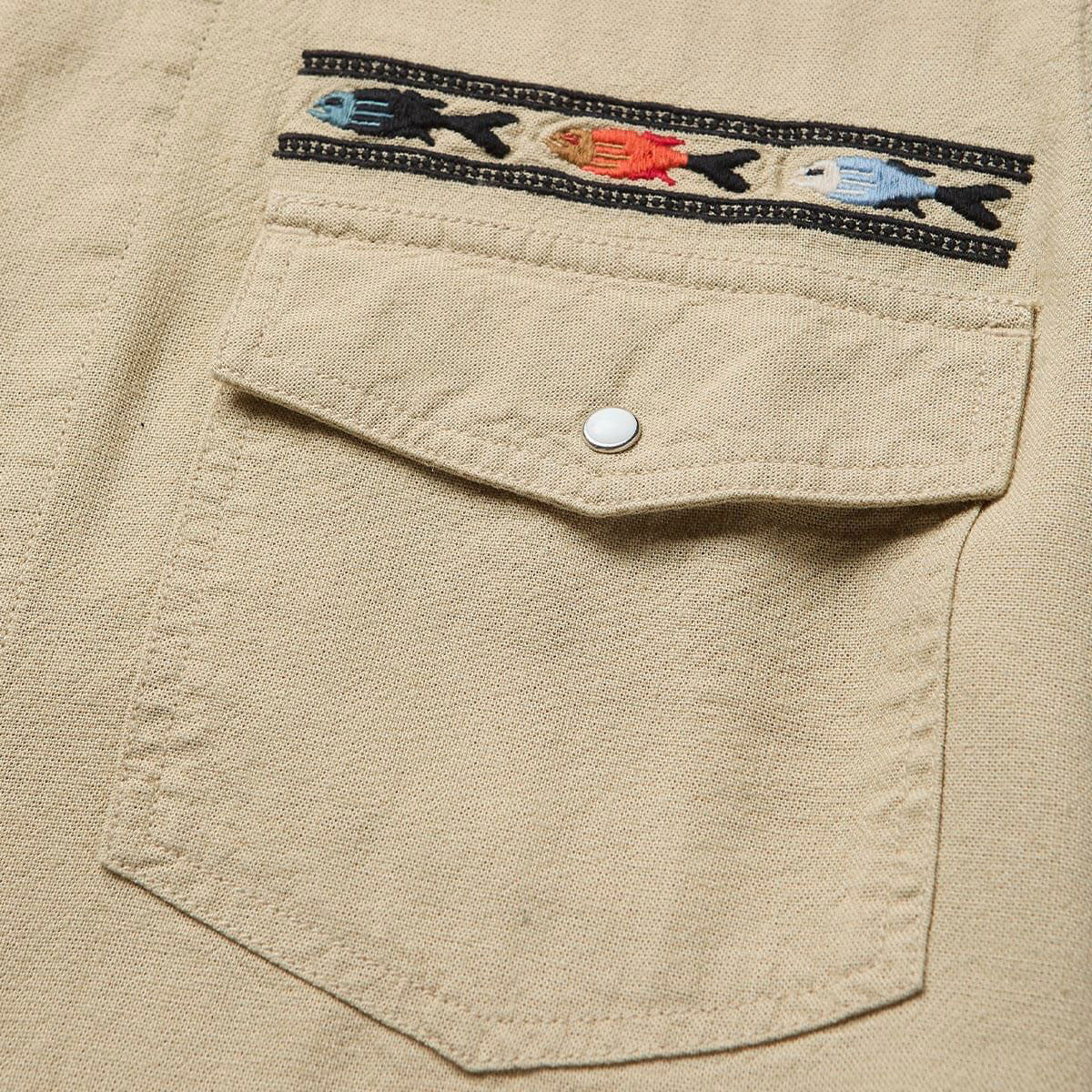 Seager Whippersnapper Embroidered Shirt - Dry Hay image 4