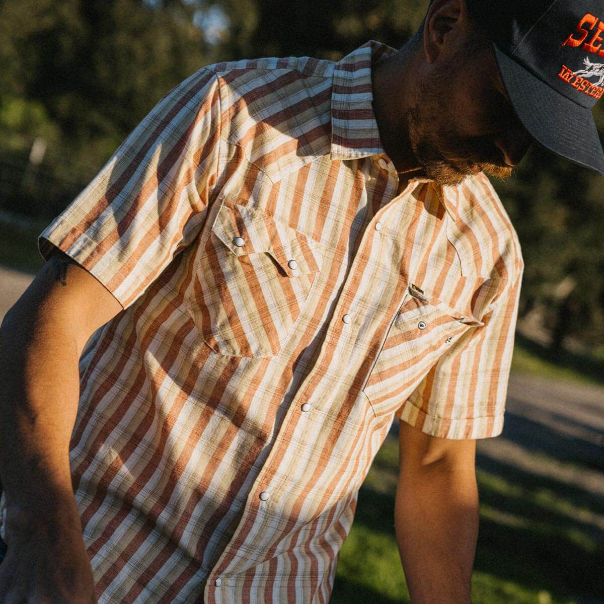Seager Sawtoof Shirt - White Wash Plaid image 5