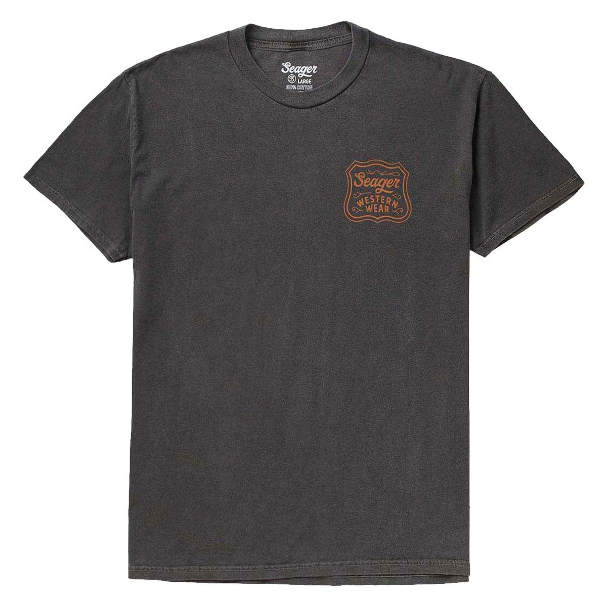 Seager Premium Badge T-Shirt - Pigment Black image 1
