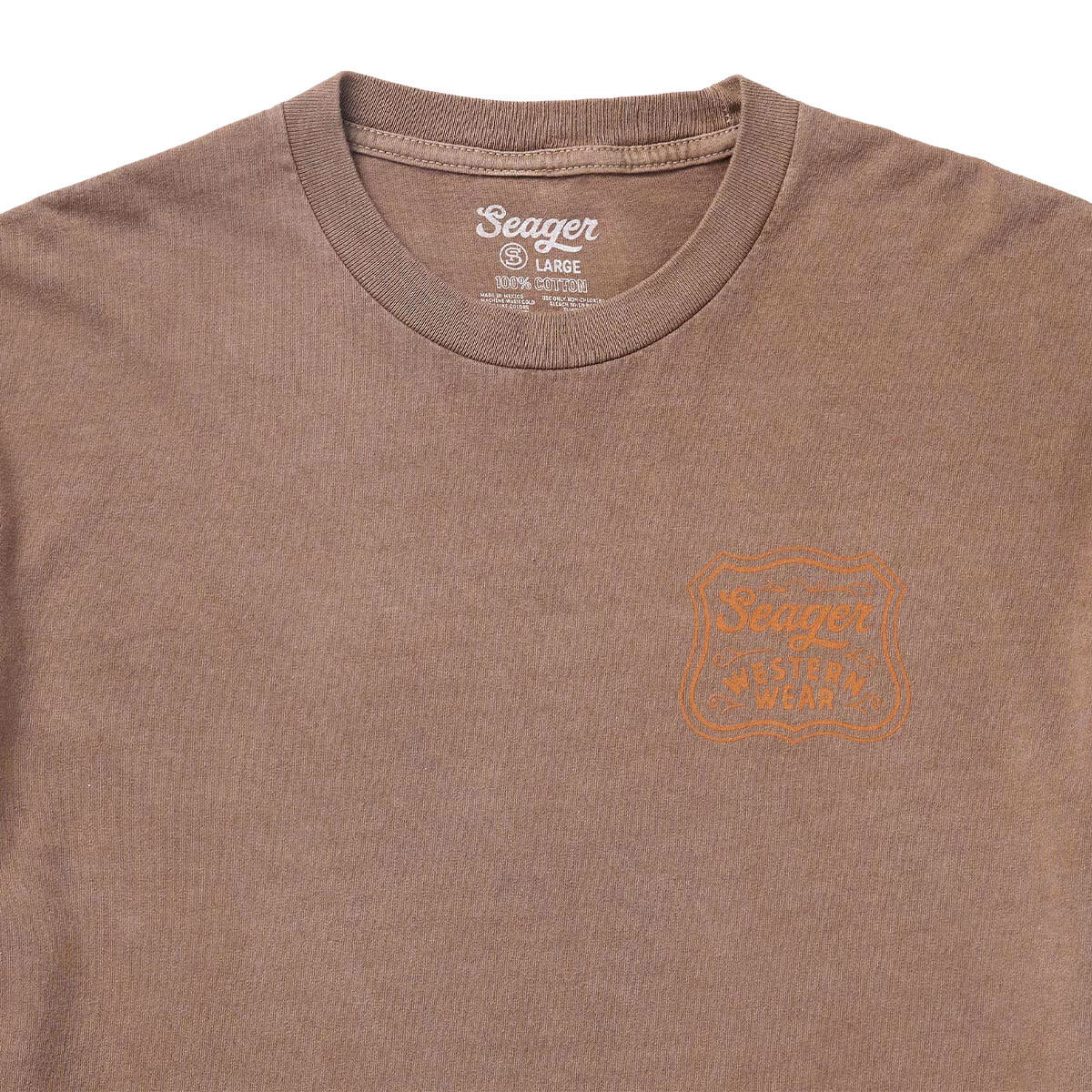 Seager Premium Badge T-Shirt - Pigment Brown image 3