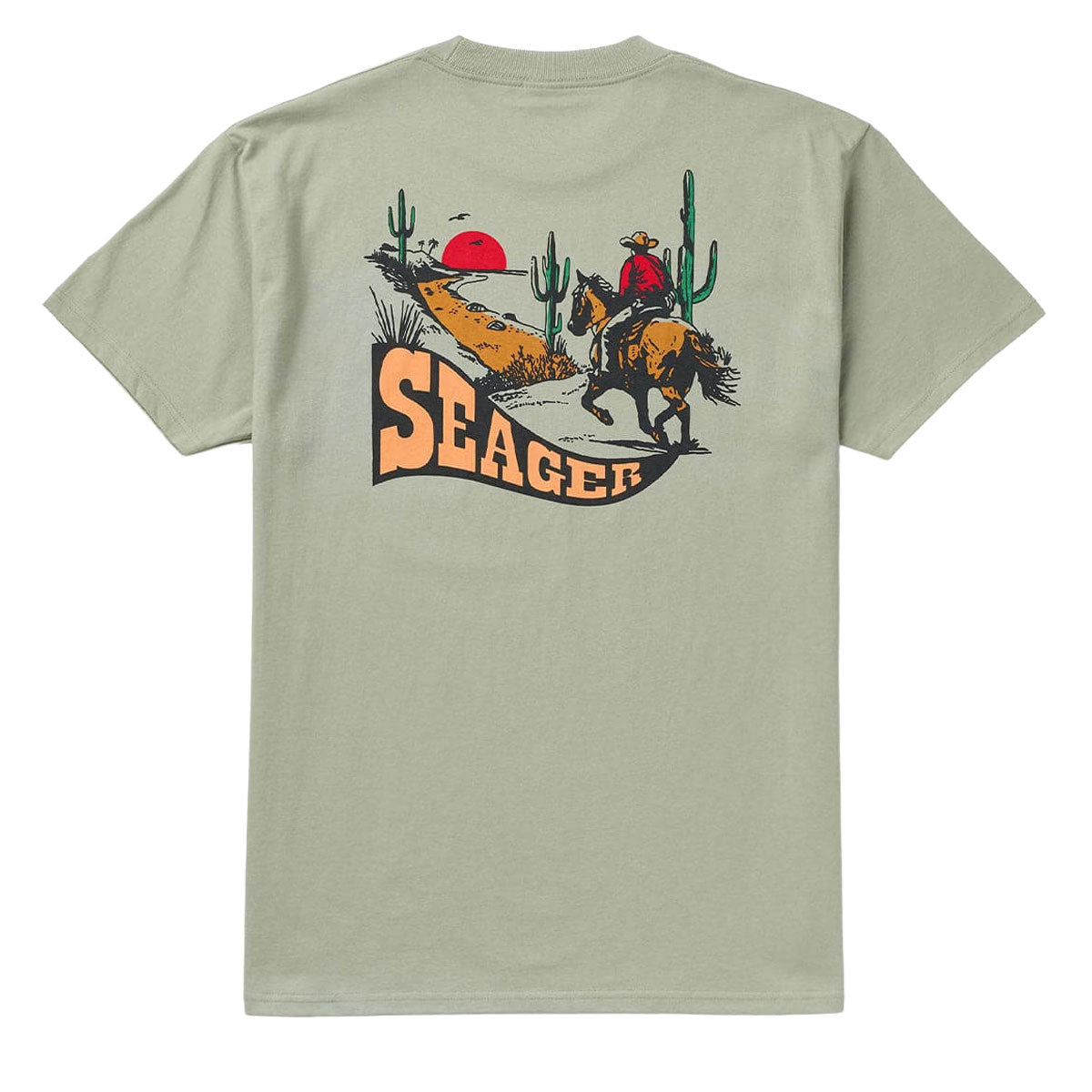 Seager Long Ride T-Shirt - Desert Green image 1