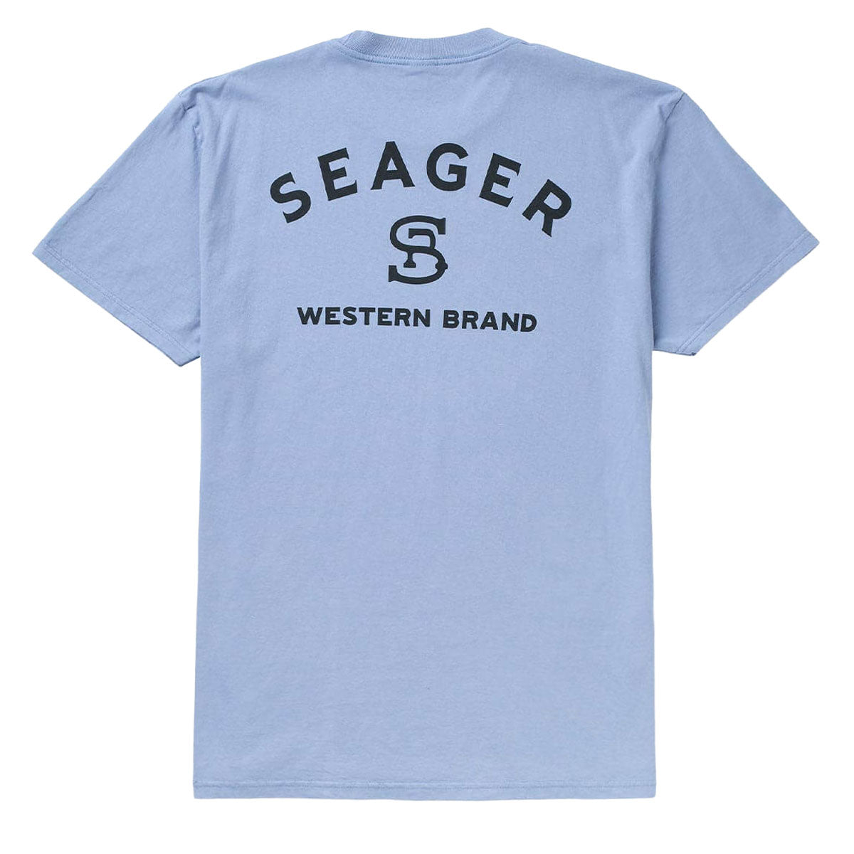 Seager Branded T-Shirt - Faded Denim image 2