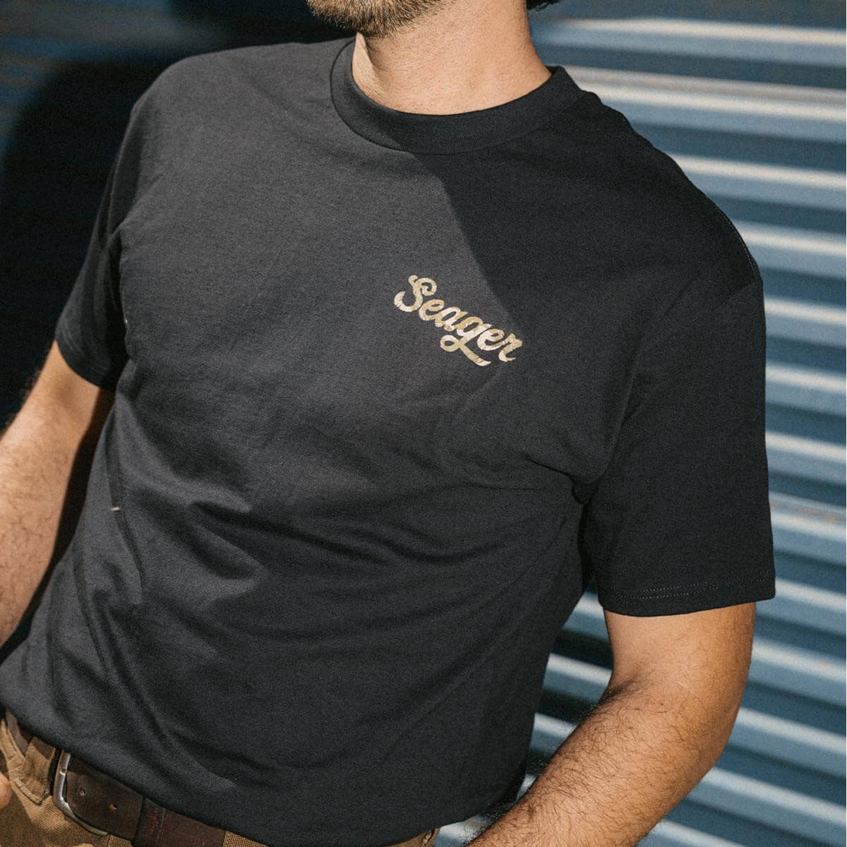 Seager Russ Fill T-Shirt - Black image 5