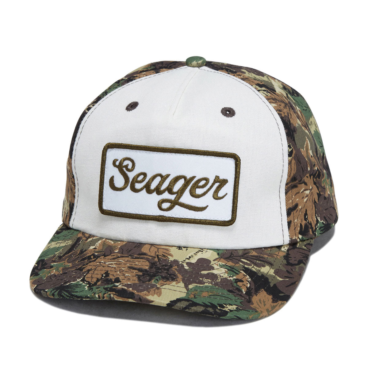 Seager Uncle Bill Snapback Hat - Camo/Cream image 1