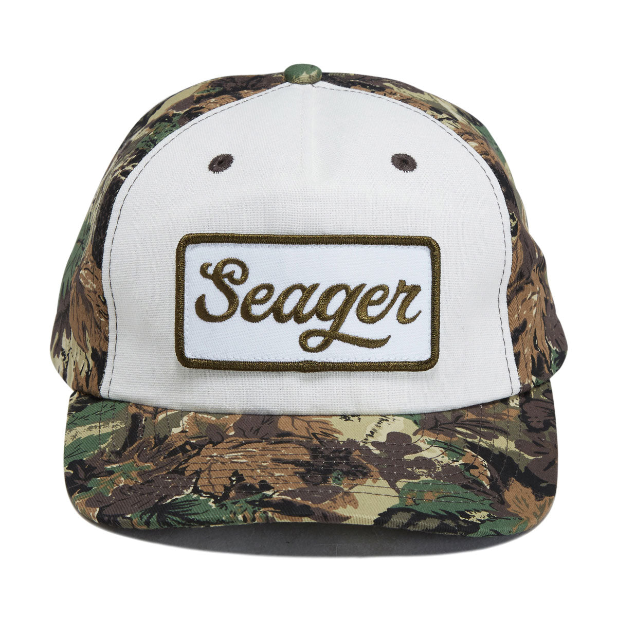 Seager Uncle Bill Snapback Hat - Camo/Cream image 5