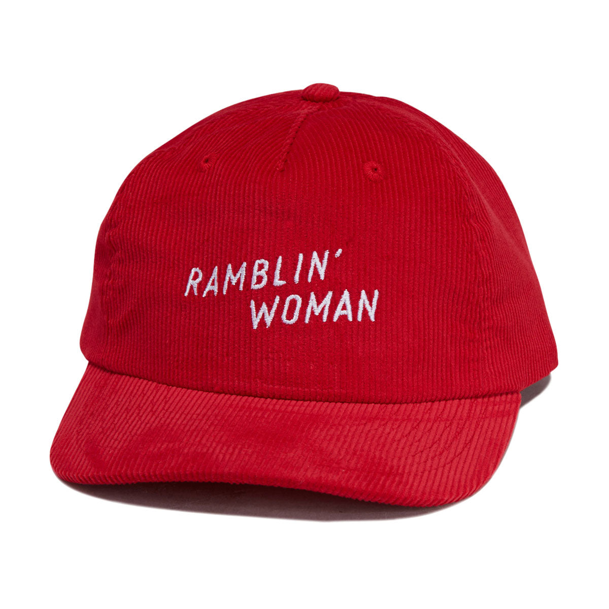 Seager Ramblin' Woman Corduroy Snapback Hat - Red image 1
