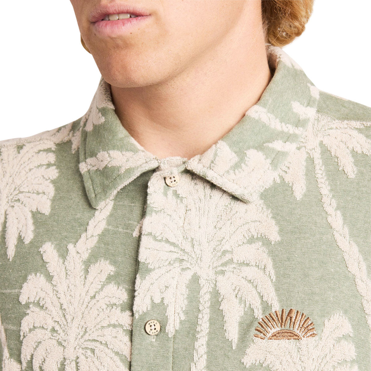 RVCA Palm Fall Shirt - Jade image 3