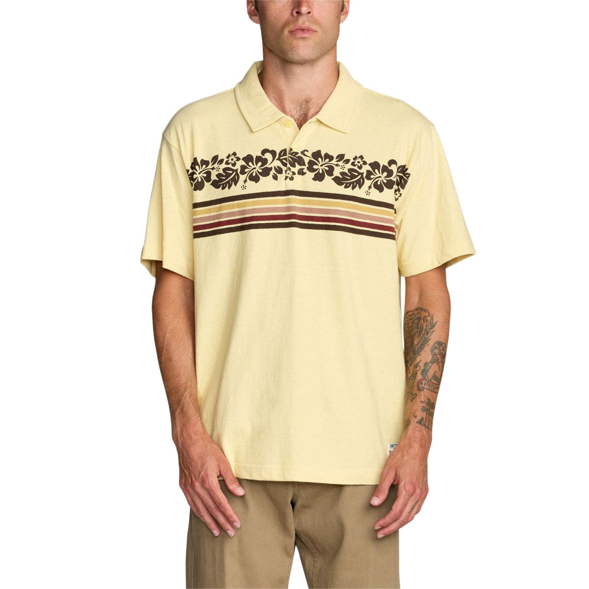 RVCA Cutback Polo Shirt - Butter image 1