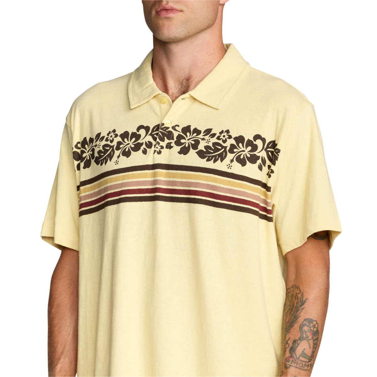 RVCA Cutback Polo Shirt - Butter image 3
