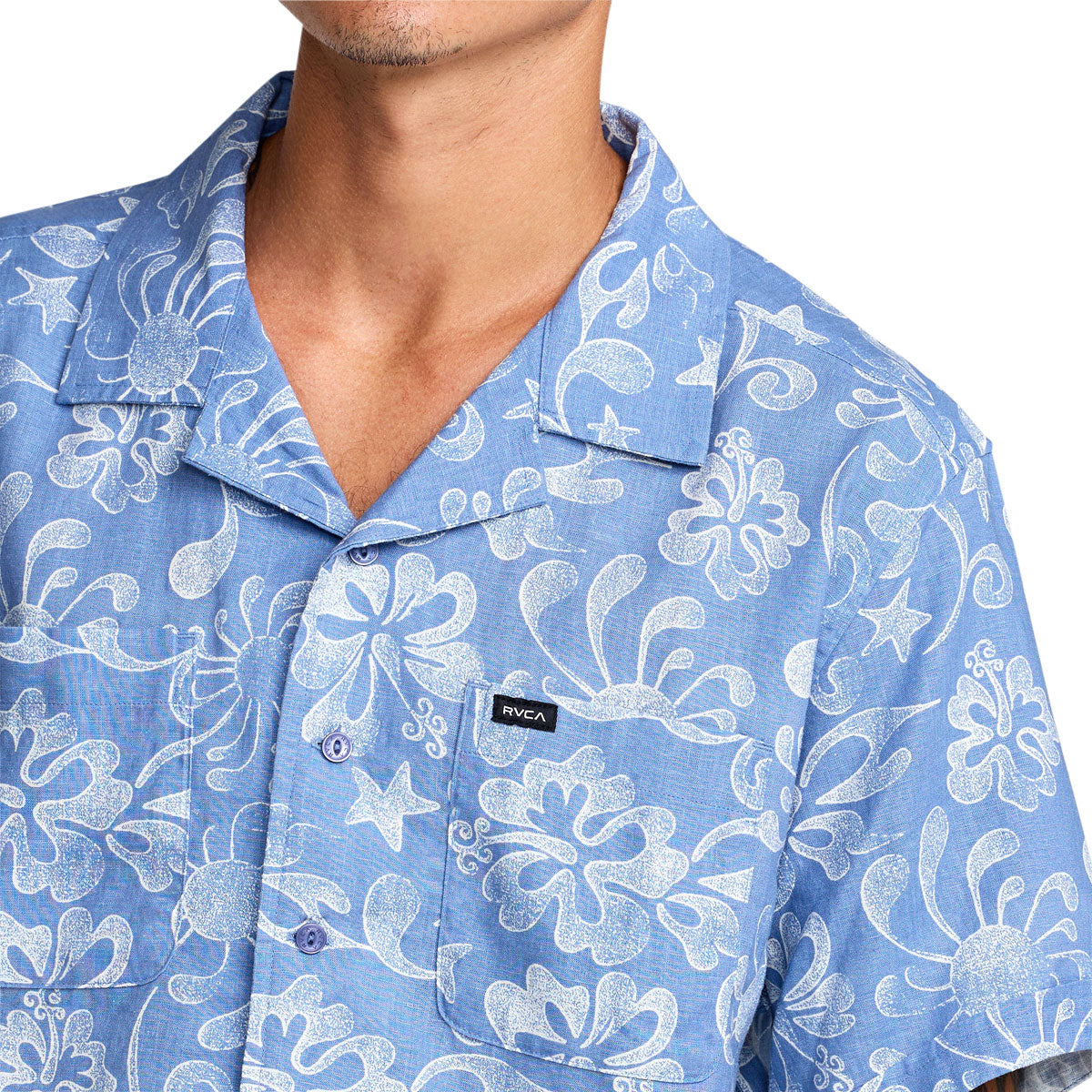 RVCA Alvarez Aloha Shirt - Light Blue image 3