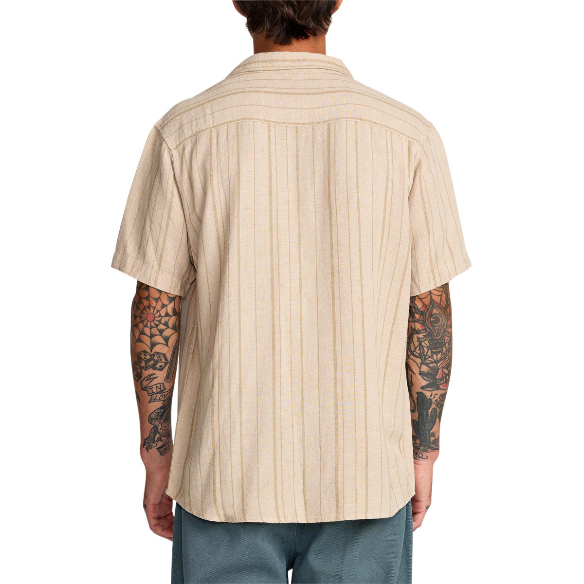 RVCA Exotica Stripe Shirt - Light Khaki image 2