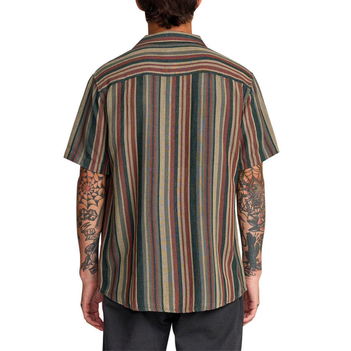 RVCA Exotica Stripe Shirt - Sage Leaf image 2