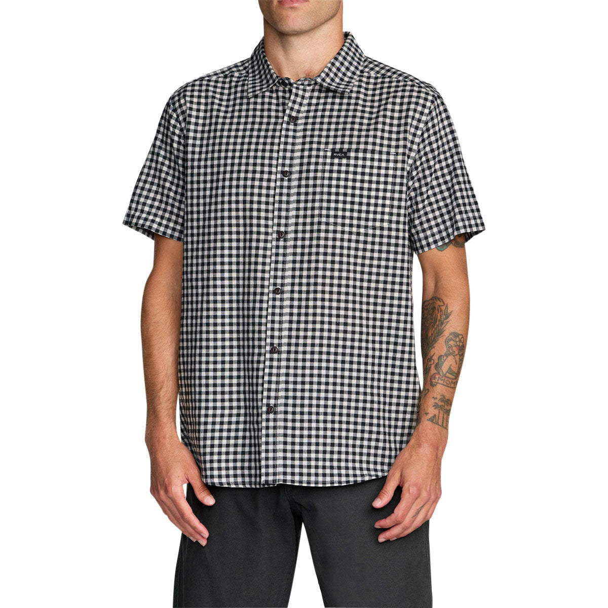 RVCA Overspray Shirt - Black/White image 1