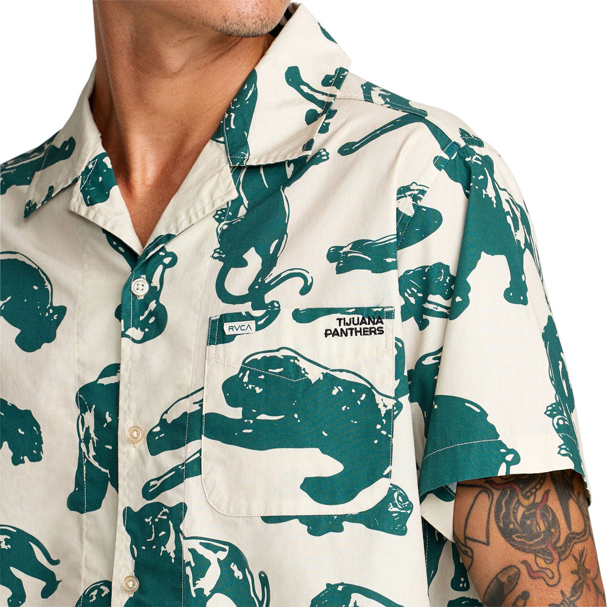 RVCA TJP All Over Shirt - Ceramic image 3