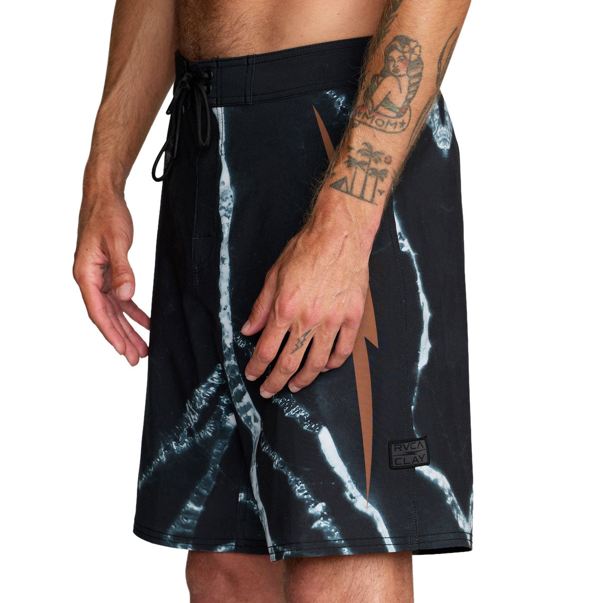 RVCA x Clay Boardshorts - Black Resin image 5