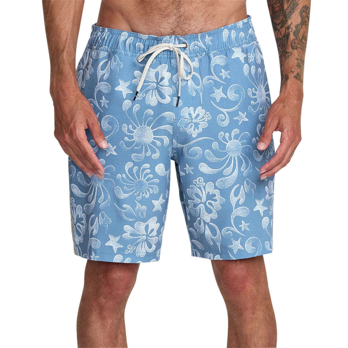 RVCA Local Aloha Elastic 19 Boardshorts - Light Blue image 3