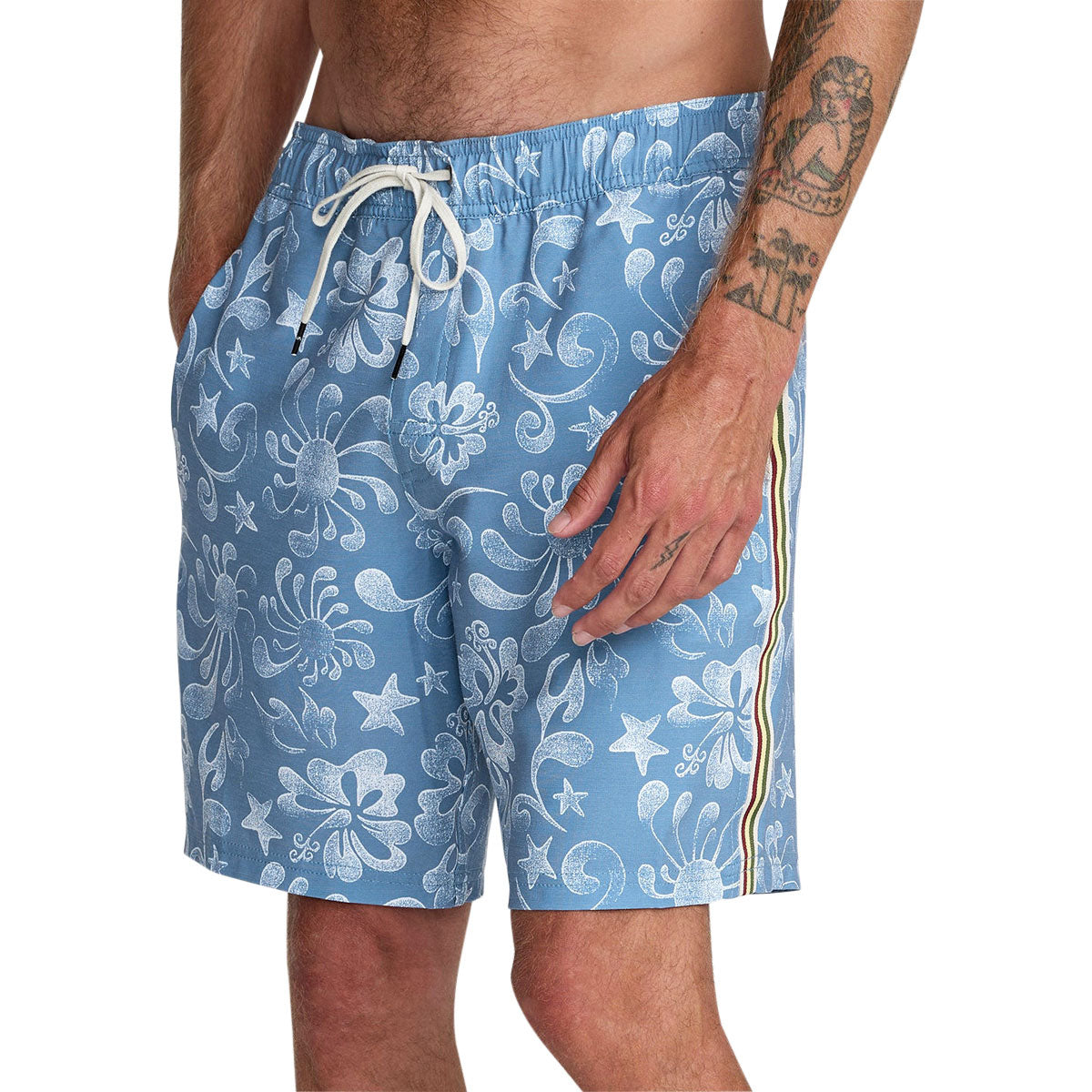 RVCA Local Aloha Elastic 19 Boardshorts - Light Blue image 4