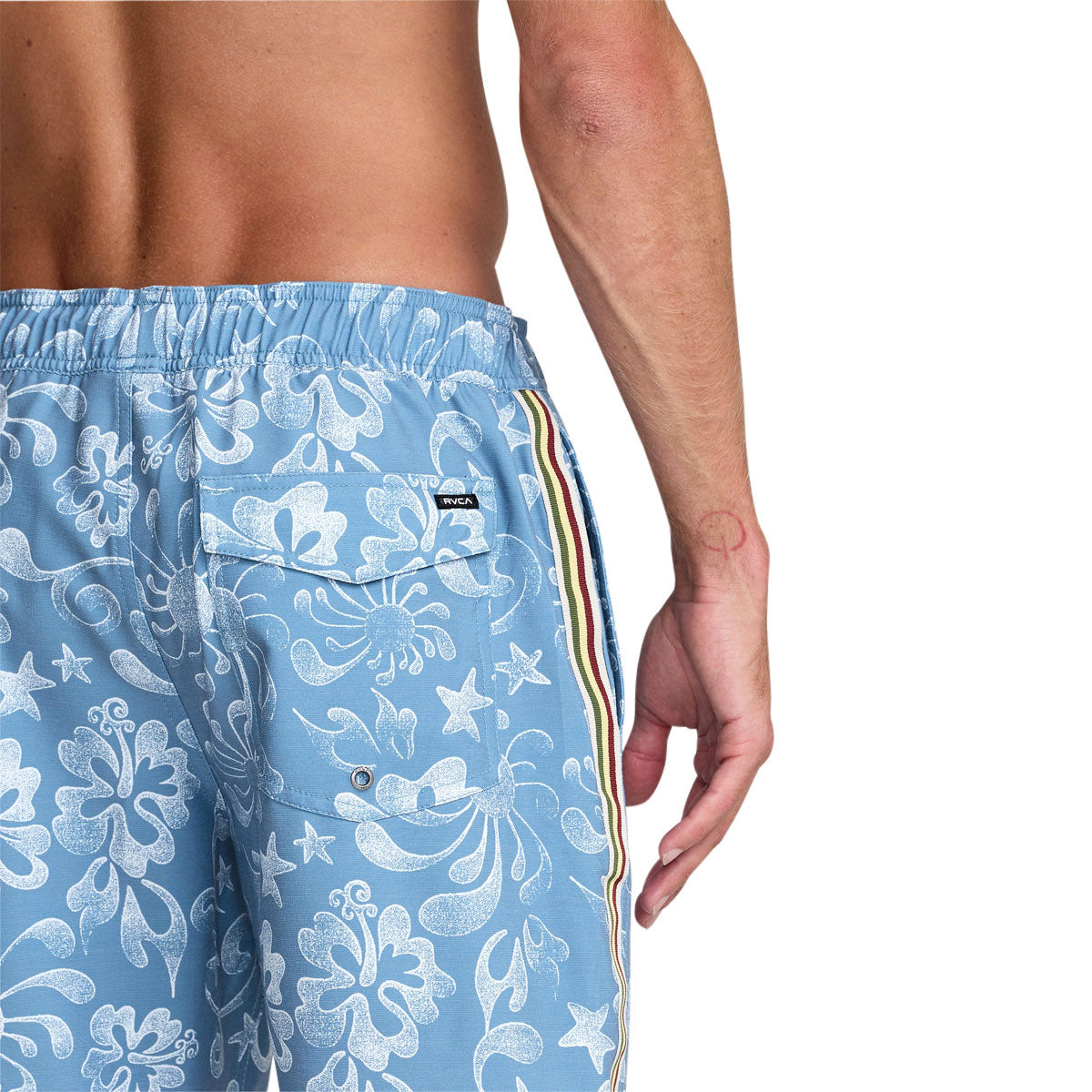 RVCA Local Aloha Elastic 19 Boardshorts - Light Blue image 5
