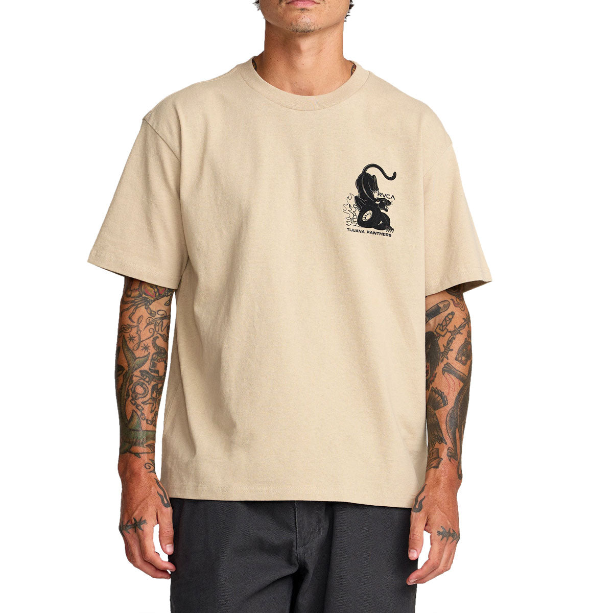 RVCA Burner T-Shirt - Khaki image 3