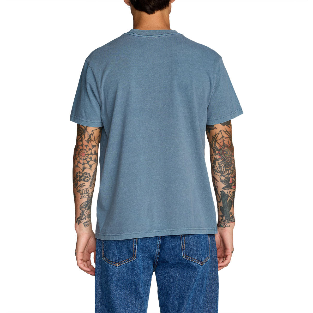 RVCA Olde RVCA T-Shirt - Vintage Navy image 3