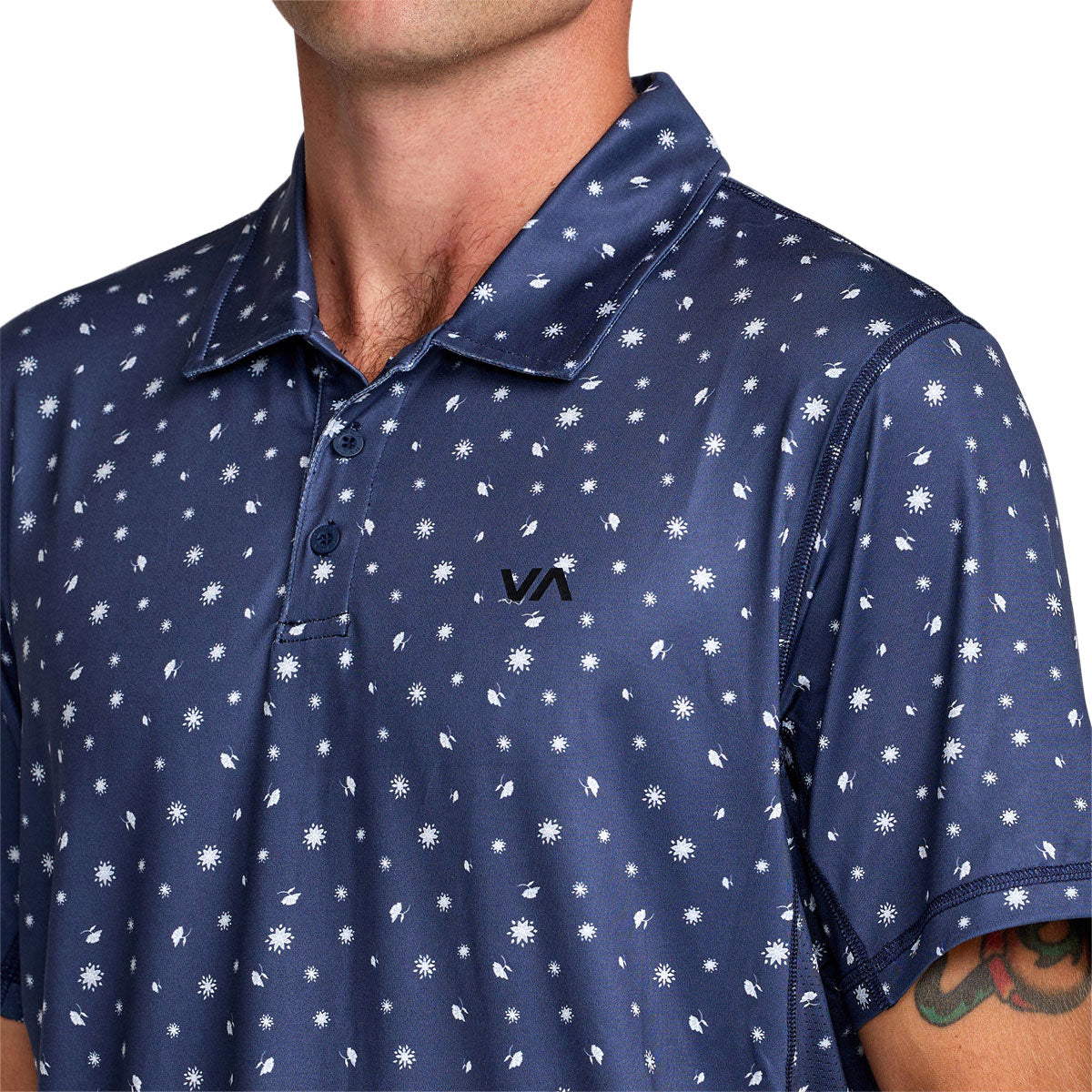 RVCA Sport Vent Polo Shirt - Moody Blue image 3
