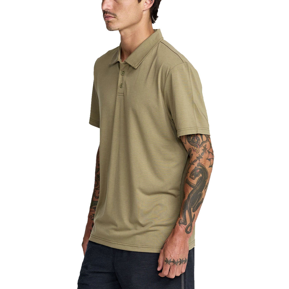 RVCA Balance Polo Shirt - Covert Green image 3