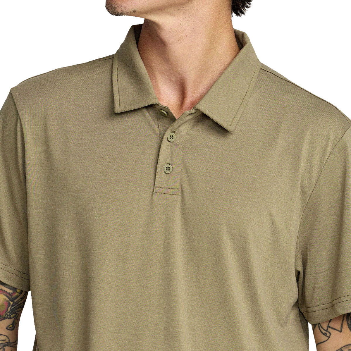 RVCA Balance Polo Shirt - Covert Green image 4