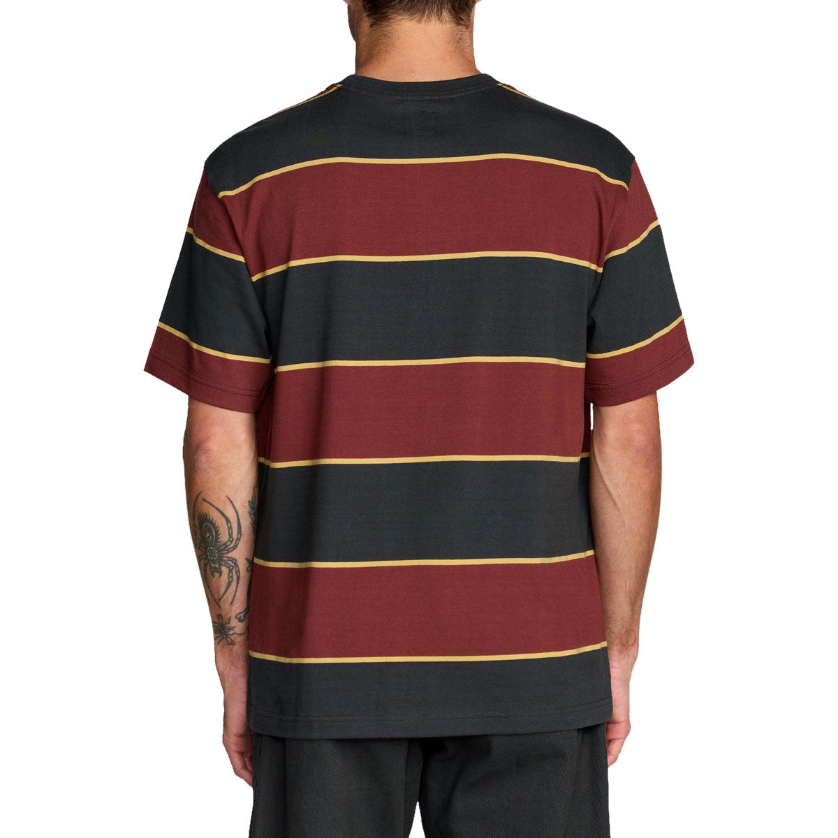 RVCA Dayshift Stripe T-Shirt - Pirate Black image 3