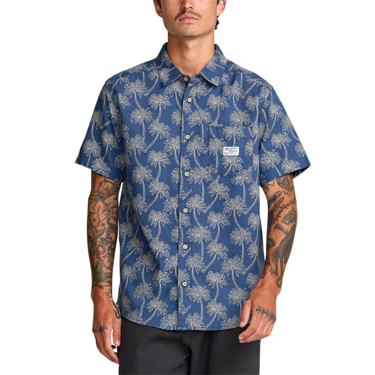 RVCA Exotica Shirt - Dark Denim image 1