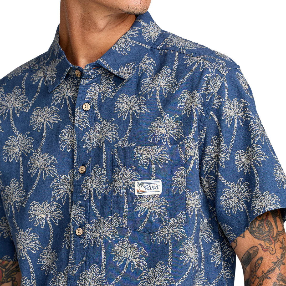 RVCA Exotica Shirt - Dark Denim image 3