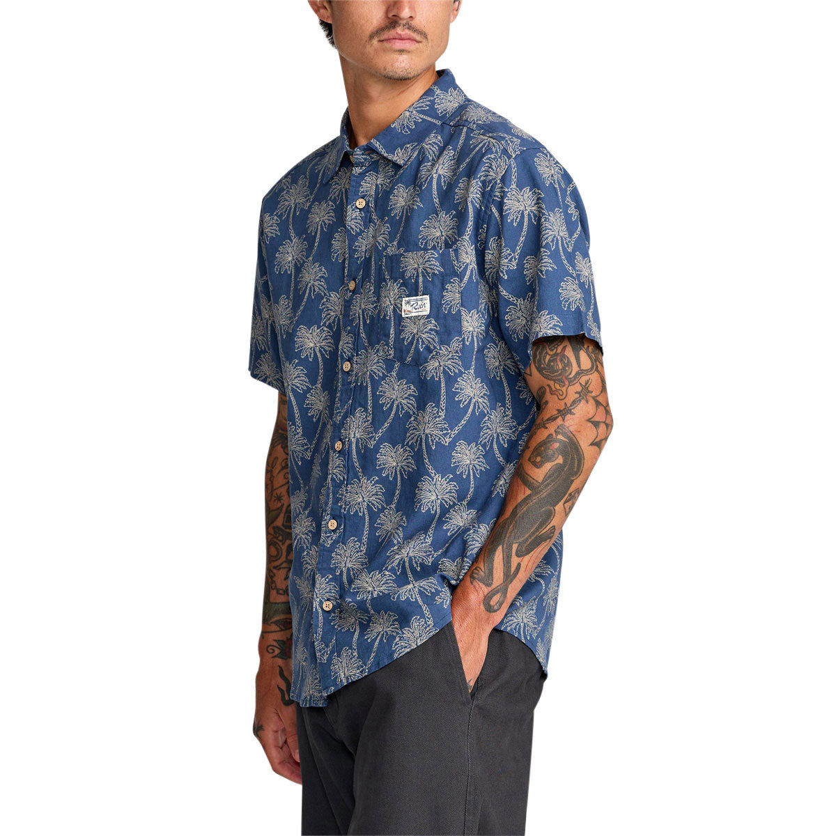 RVCA Exotica Shirt - Dark Denim image 4