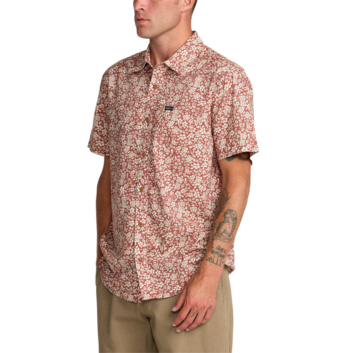 RVCA Botanical Shirt - Rawhide image 4