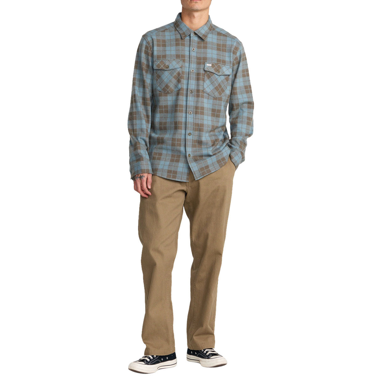 RVCA Vacancy Flannel Long Sleeve Shirt - Lead image 5