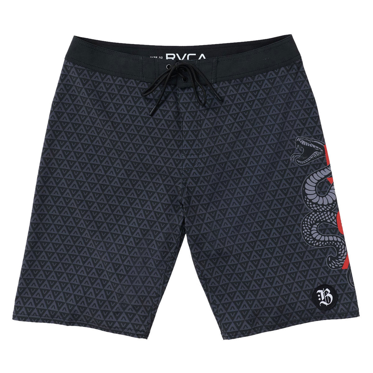RVCA Barron Snake 21 Boardshorts - Black image 1