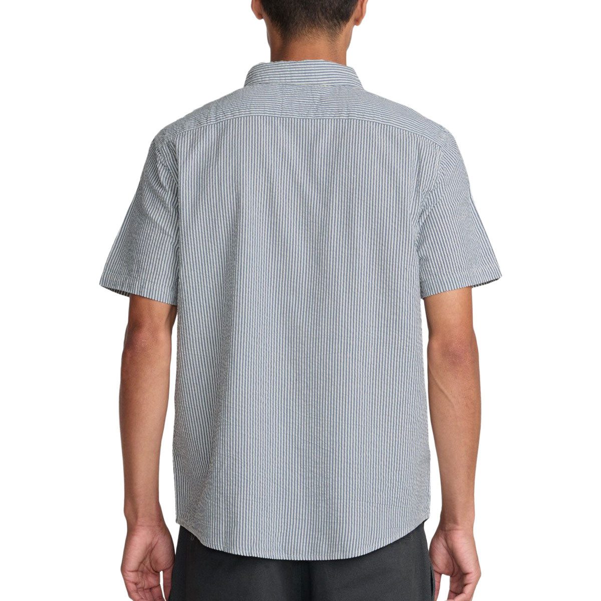 RVCA Thatll Do Seersucker Shirt - Vintage Navy image 2