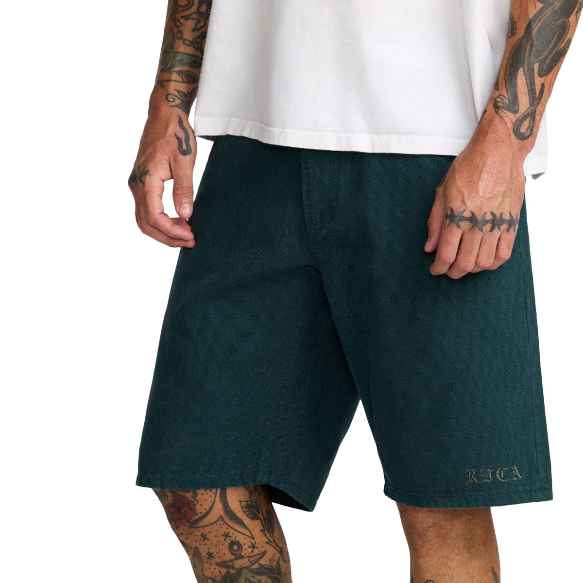 RVCA Kaleb 5 Pocket 21 Shorts - Hunter Green image 4