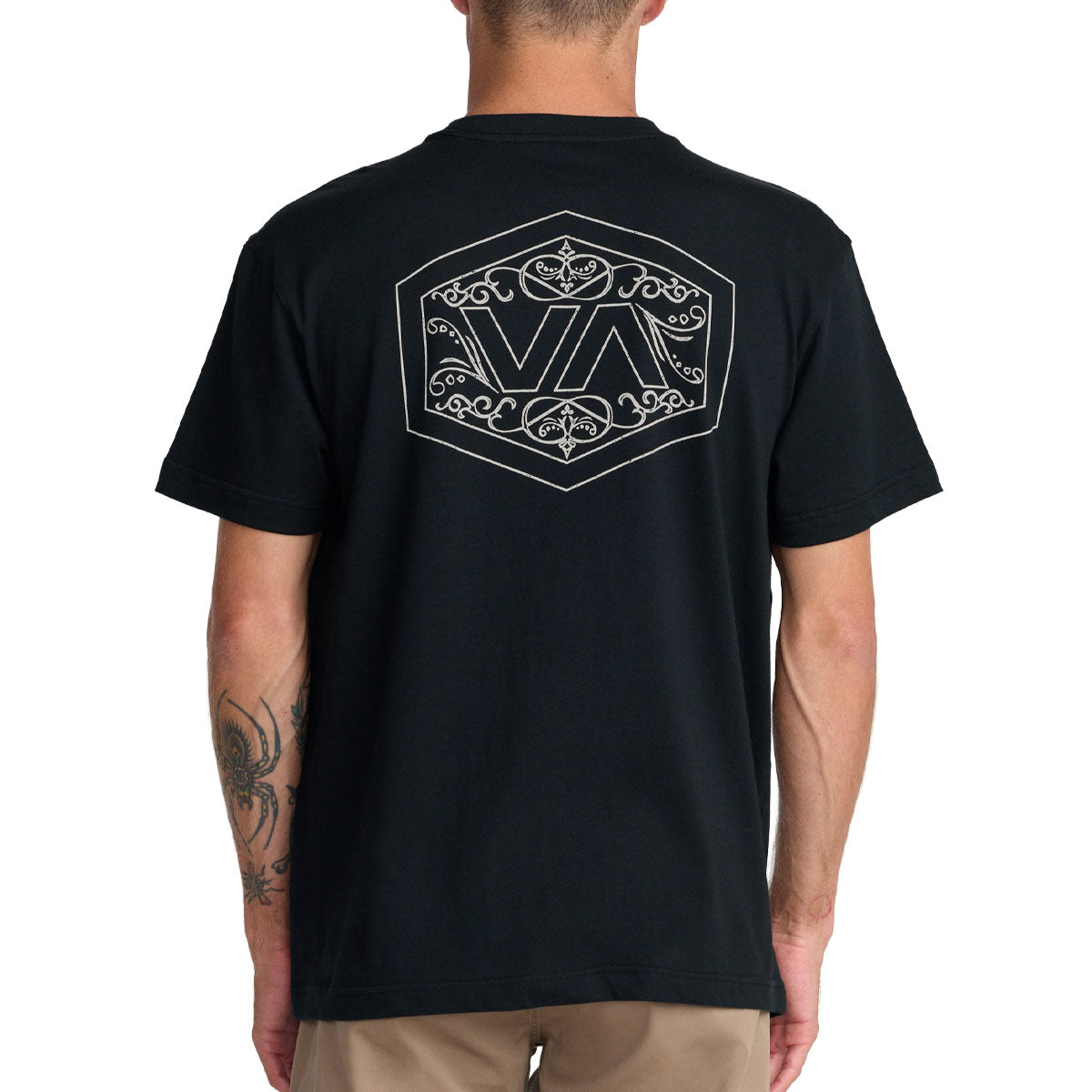 RVCA Hex Filigre T-Shirt - Black image 4